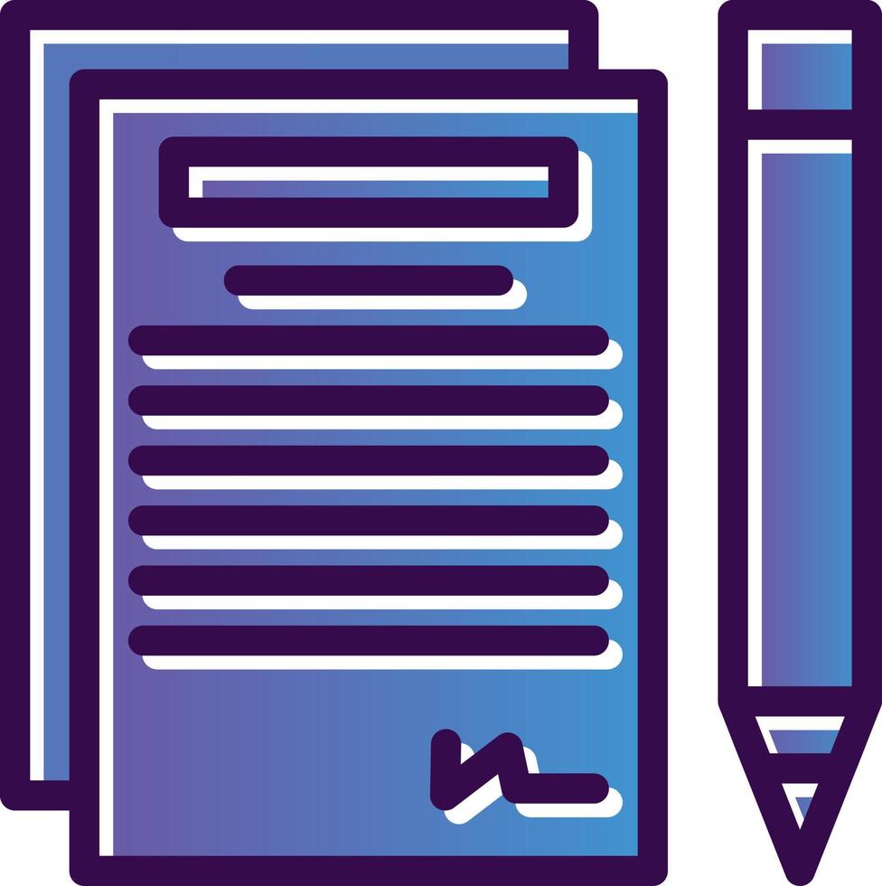 Contract Vector Icon Design
