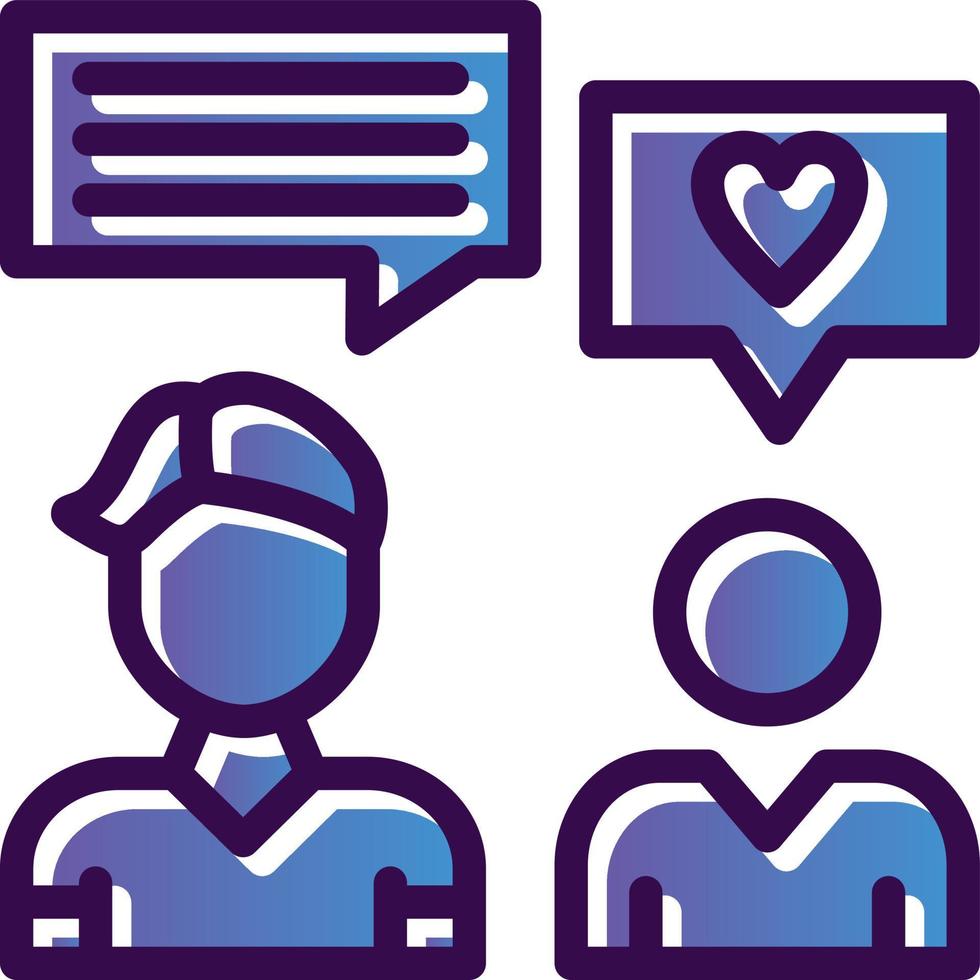 Chatting Vector Icon Design