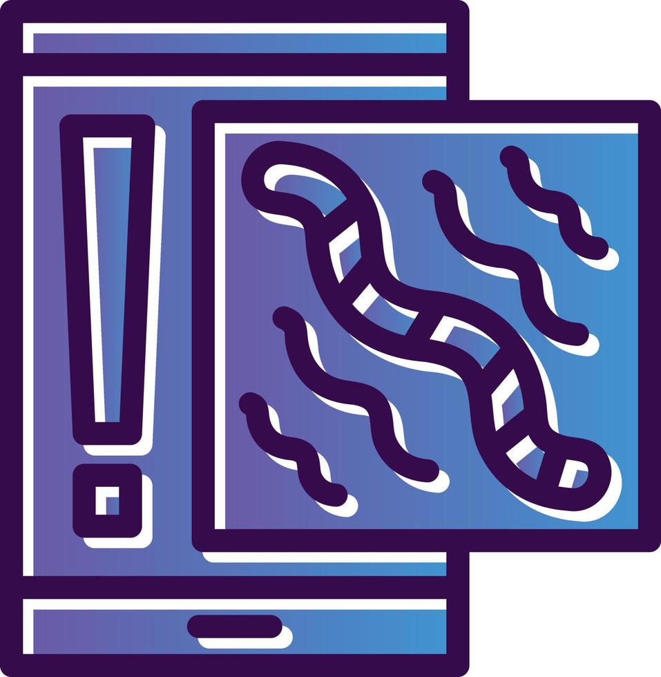 diseño de icono de vector de gusano