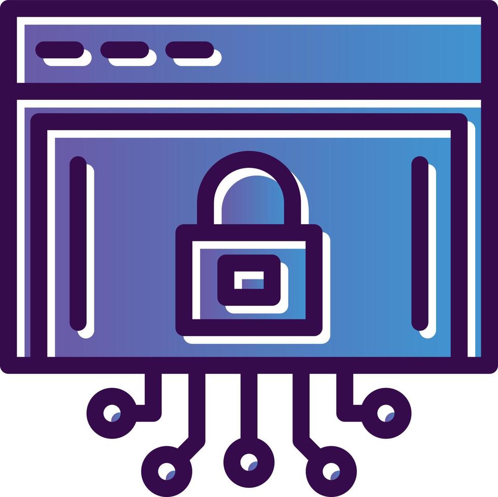 Internet Security Vector Icon Design