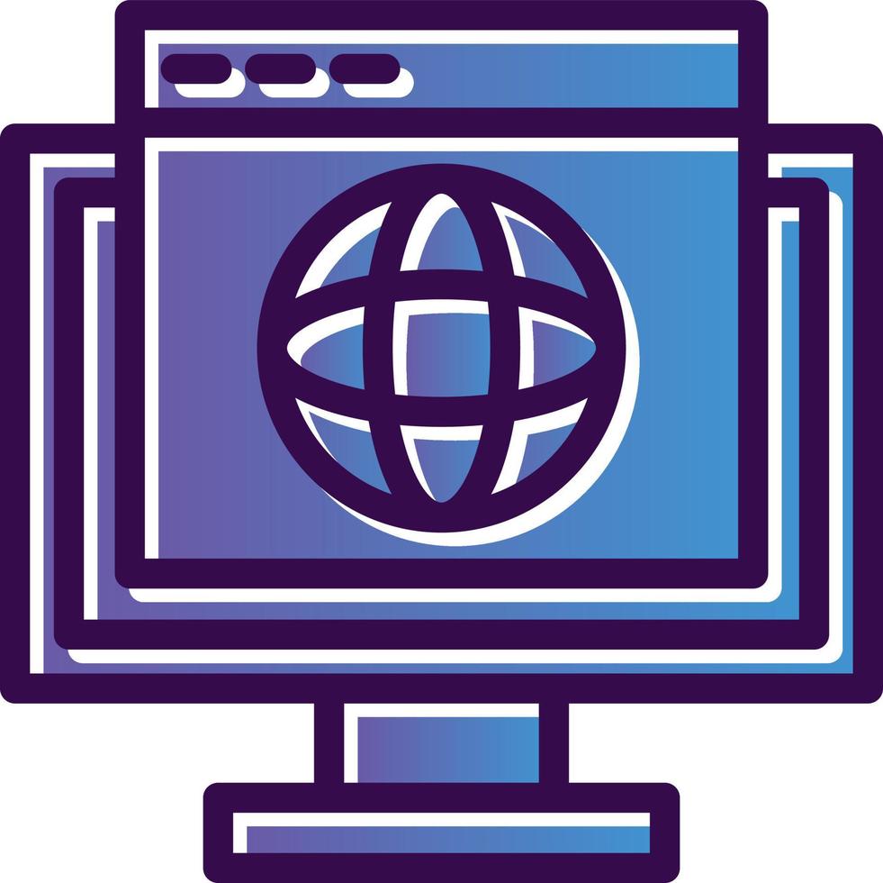 Web Browser Vector Icon Design