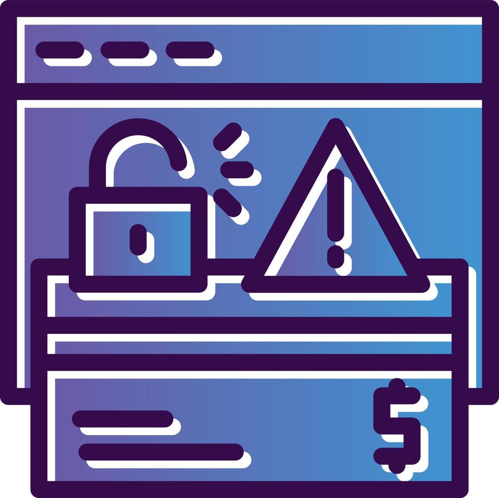 Online Robbery Vector Icon Design