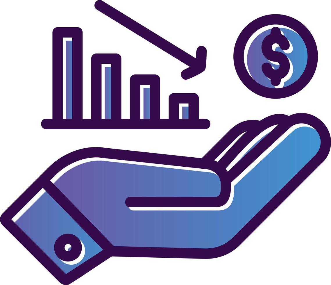 Loss Vector Icon Design