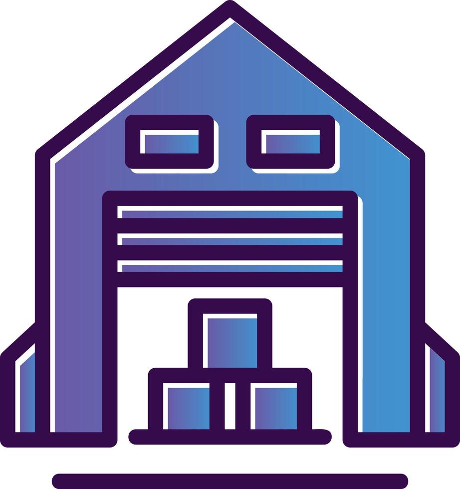 Warehouse Vector Icon Design