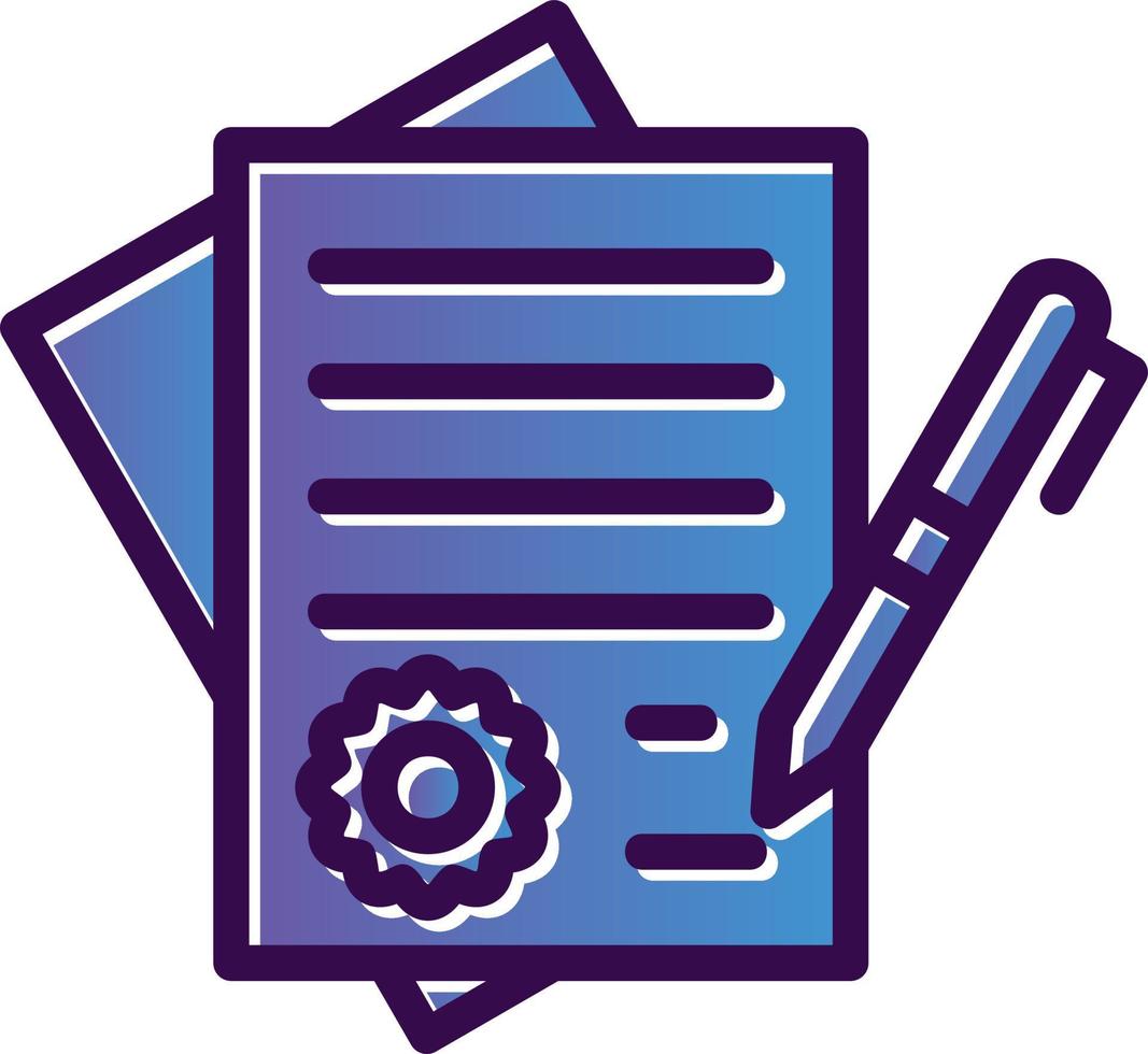 Contract Vector Icon Design
