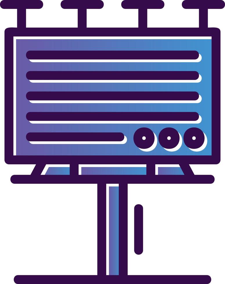 Billboard Vector Icon Design