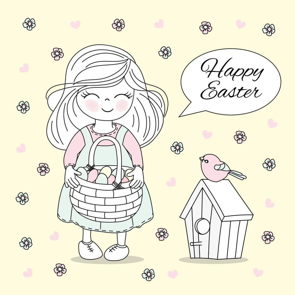 HOLIDAY COTS Easter Religious Holiday Vector Illustration Set