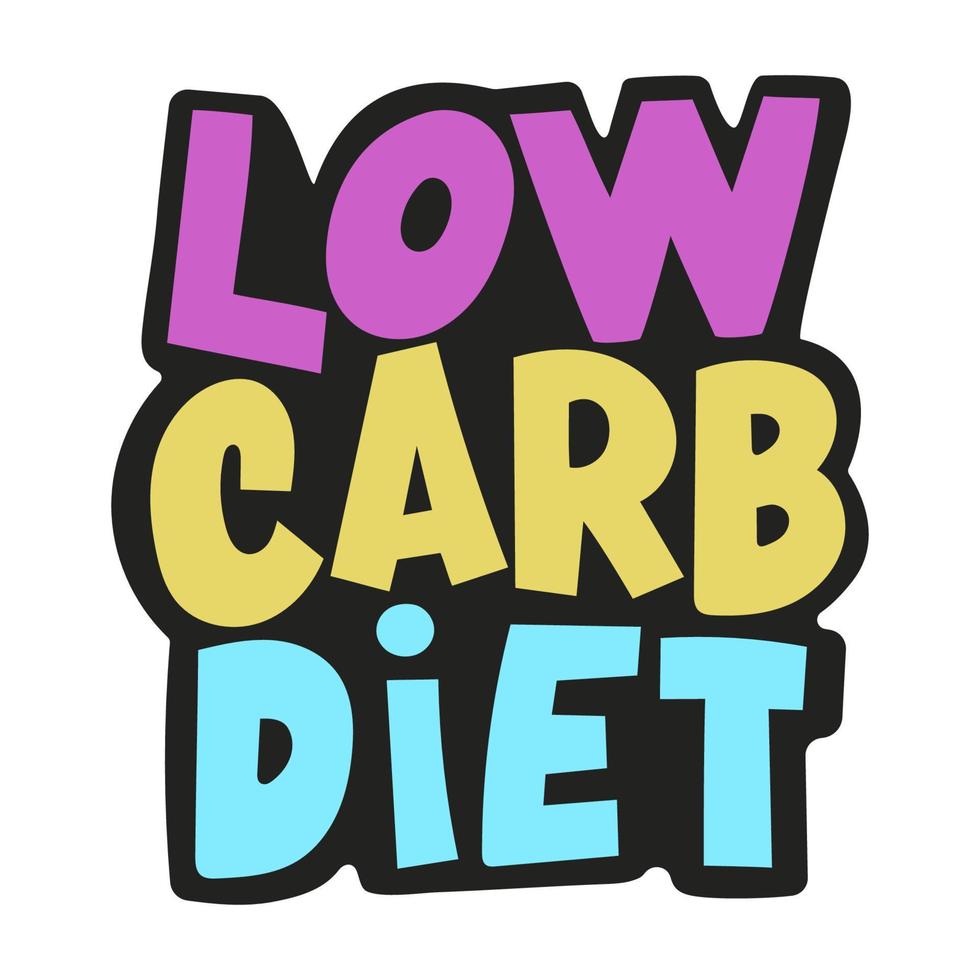 LOW CARB Ketogenic Healthy Food Banner Vector Illustration