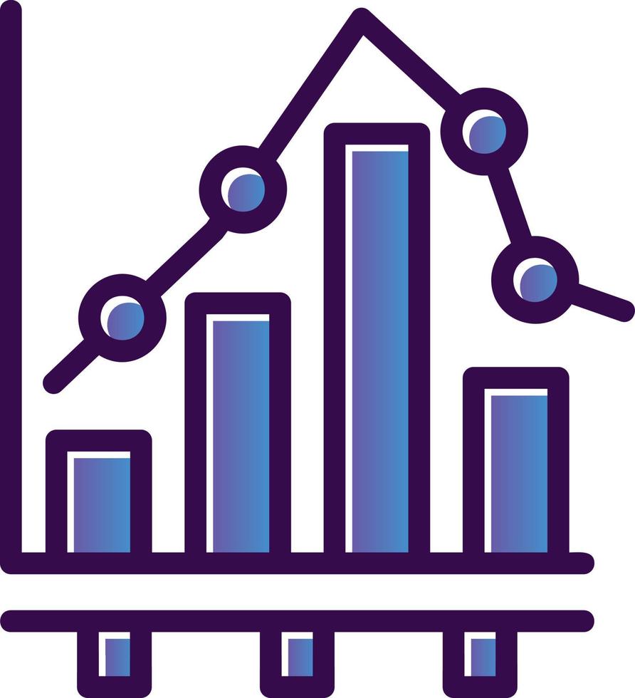 Bar Chart Vector Icon Design