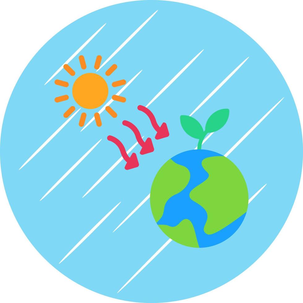 Sun Radiation Vector Icon Design