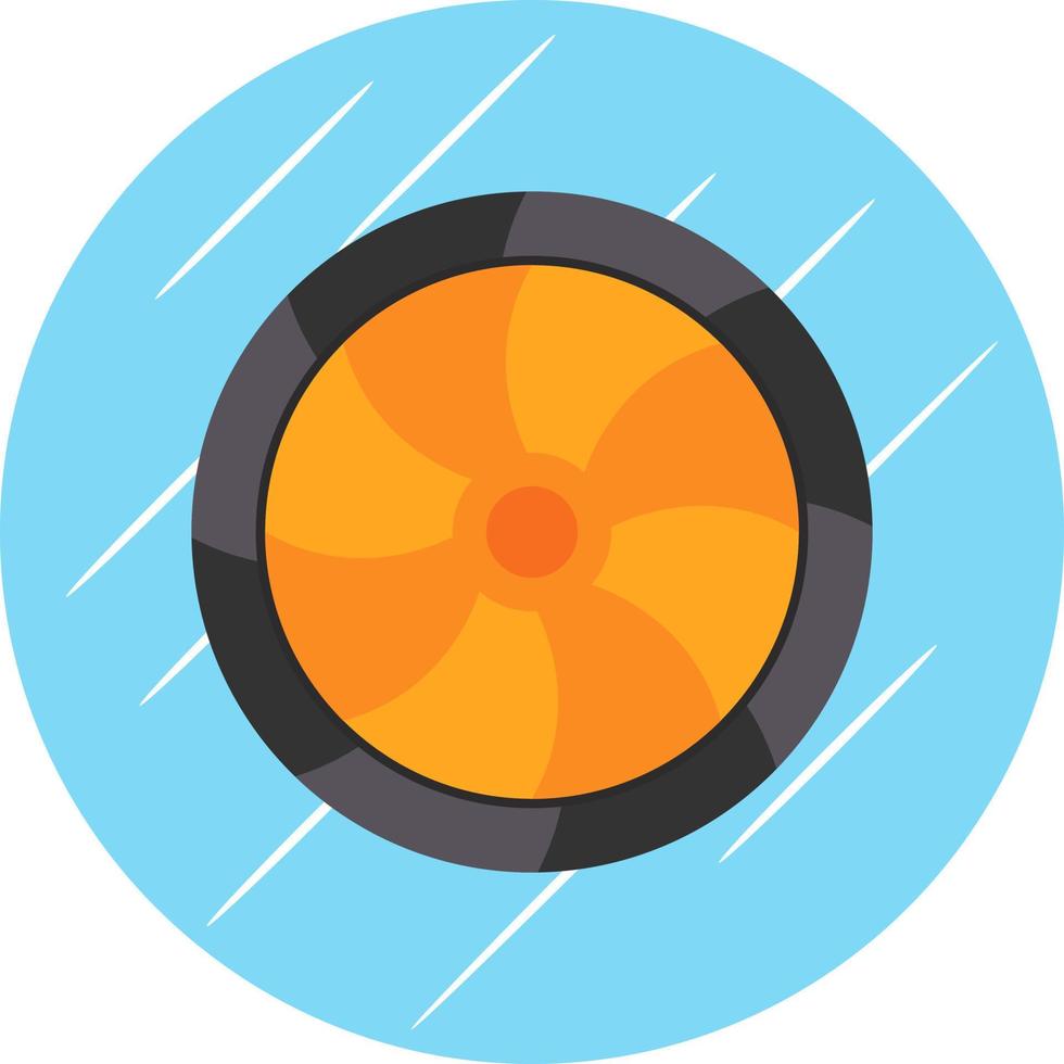 Crossflow Turbine Vector Icon Design