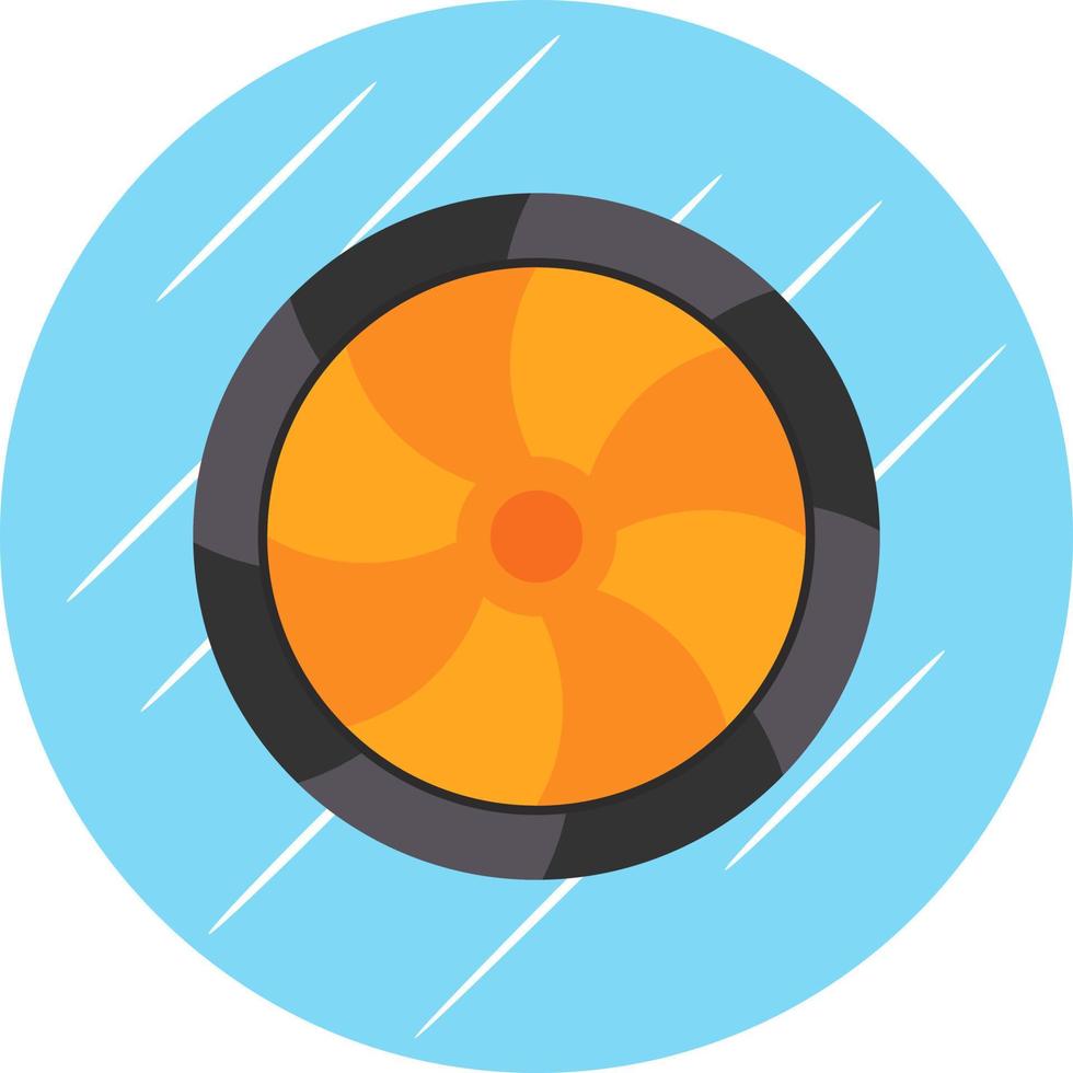 diseño de icono de vector de turbina de flujo cruzado