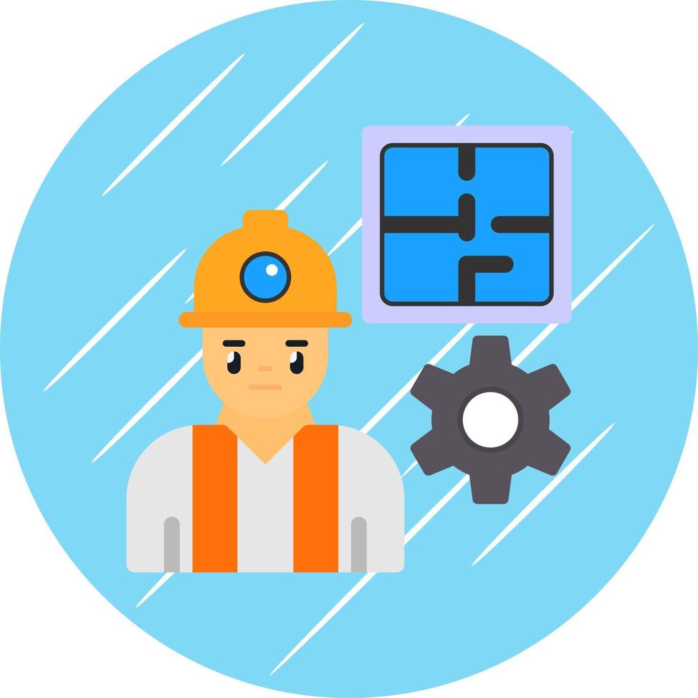 Civil Engineer Vector Icon Design