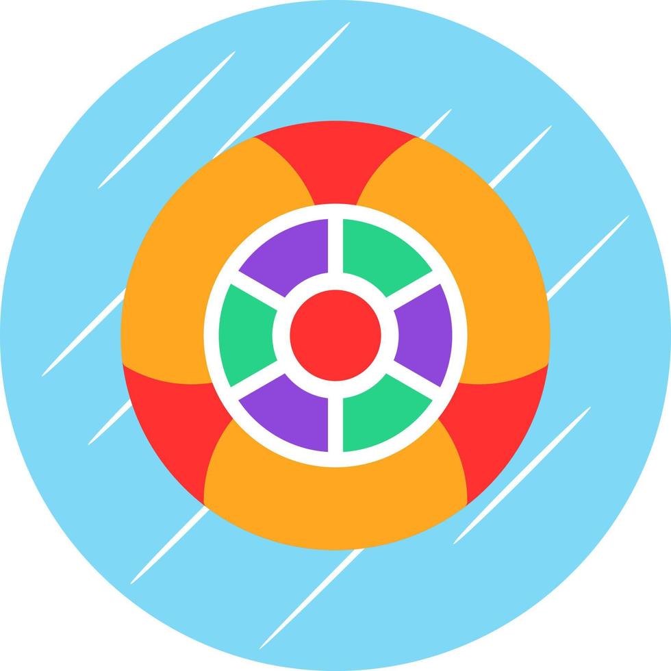 Beach Ball Vector Icon Design