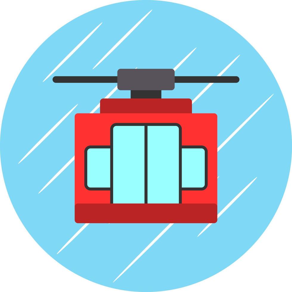 Cable Car Vector Icon Design