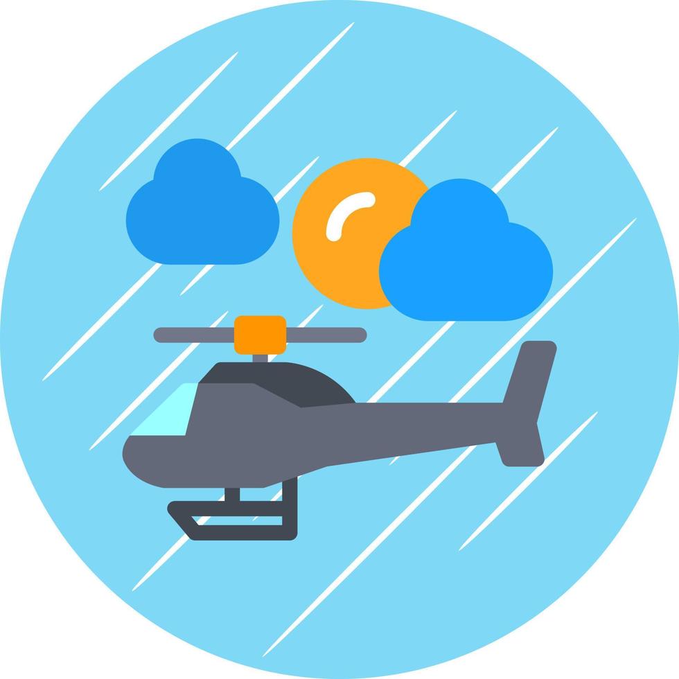 Helicopter Vector Icon Design