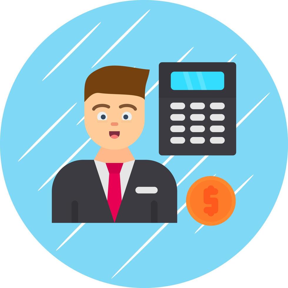 Accountant Vector Icon Design