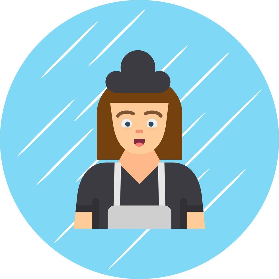 Maid Vector Icon Design