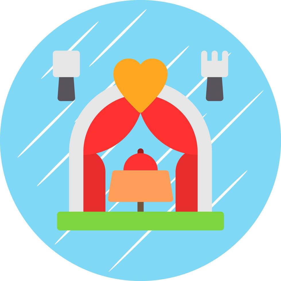 Wedding Dinner Vector Icon Design