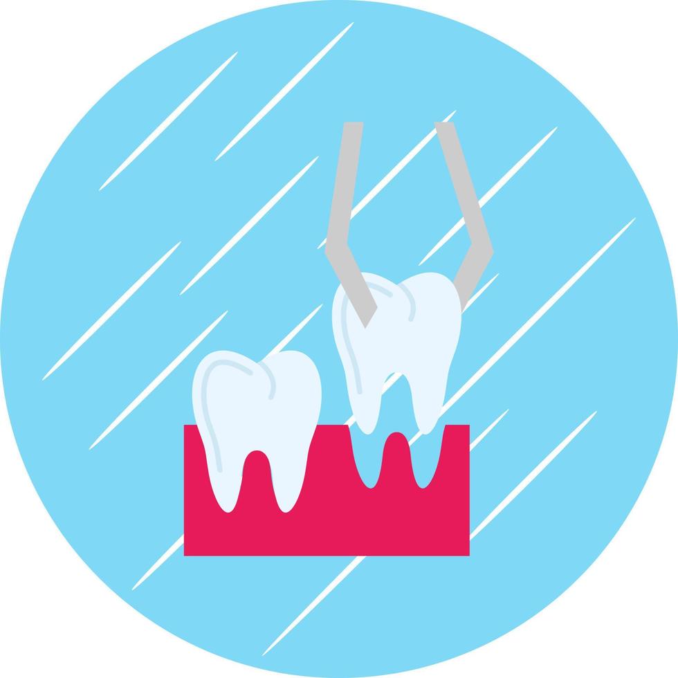 Teeth Extraction Vector Icon Design