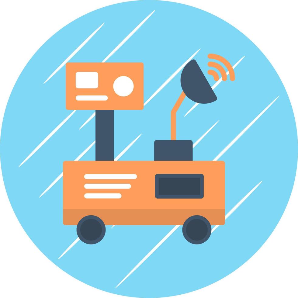 Mars Rover Vector Icon Design