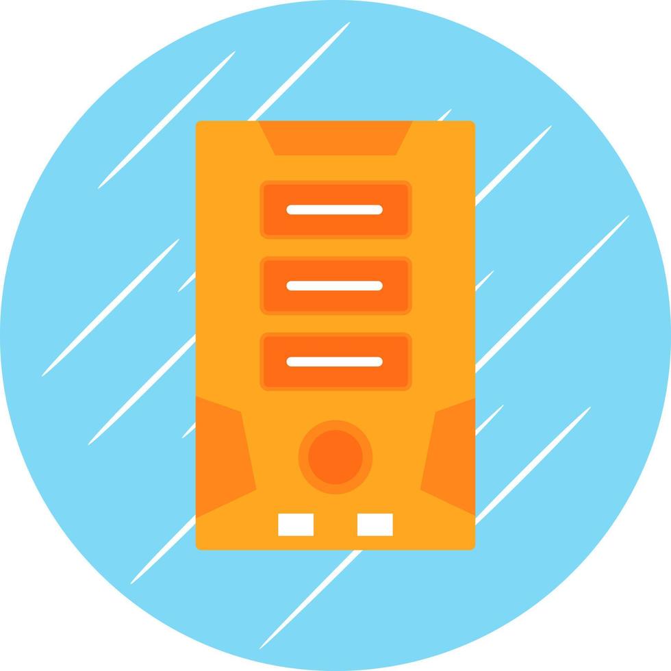 Tower Computer Vector Icon Design