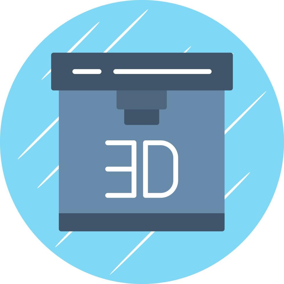 3d Printer Vector Icon Design