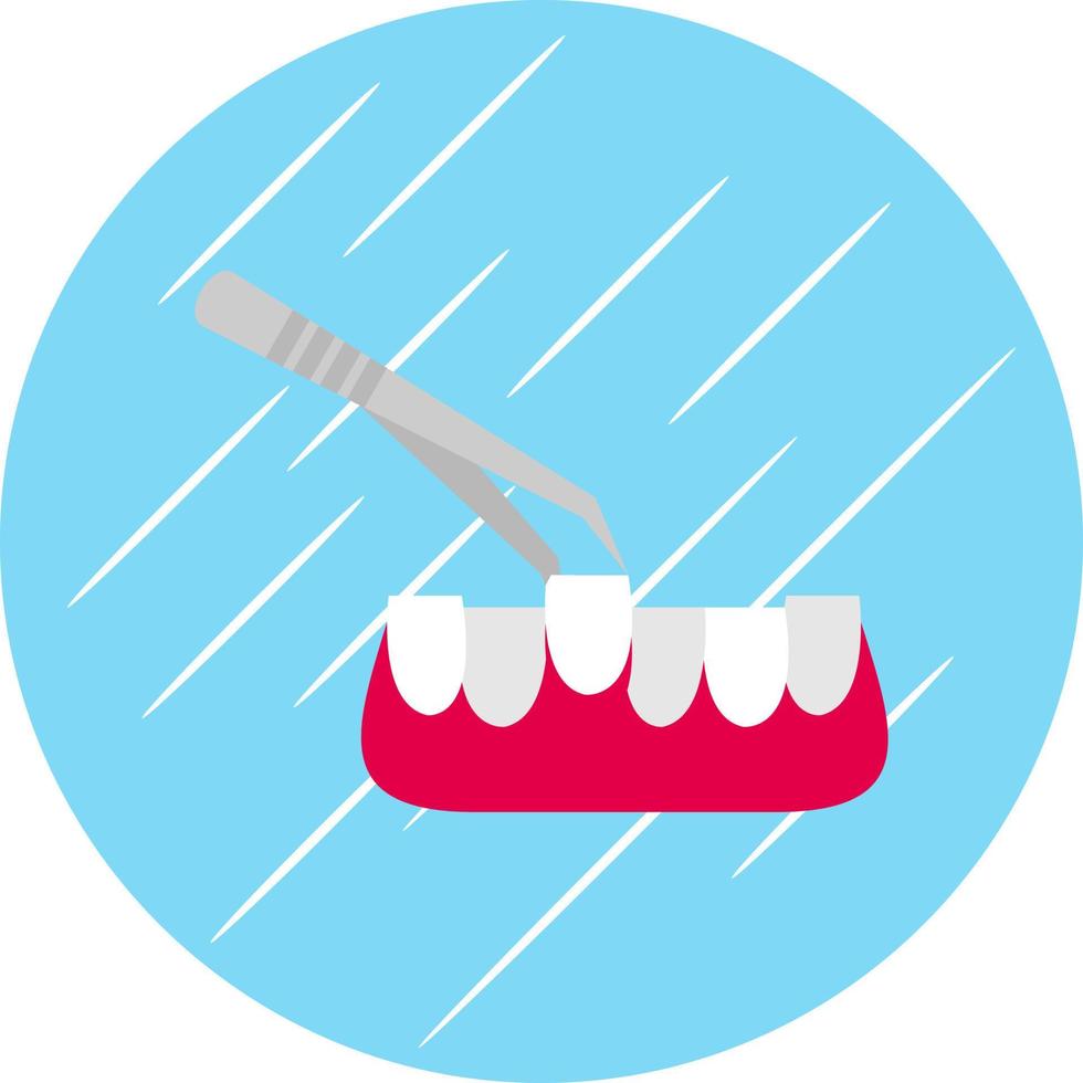 Tooth Extraction Vector Icon Design