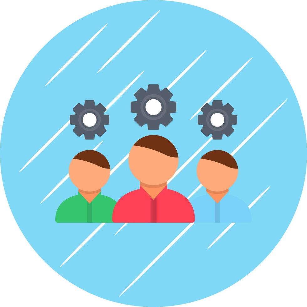 Team Management Vector Icon Design