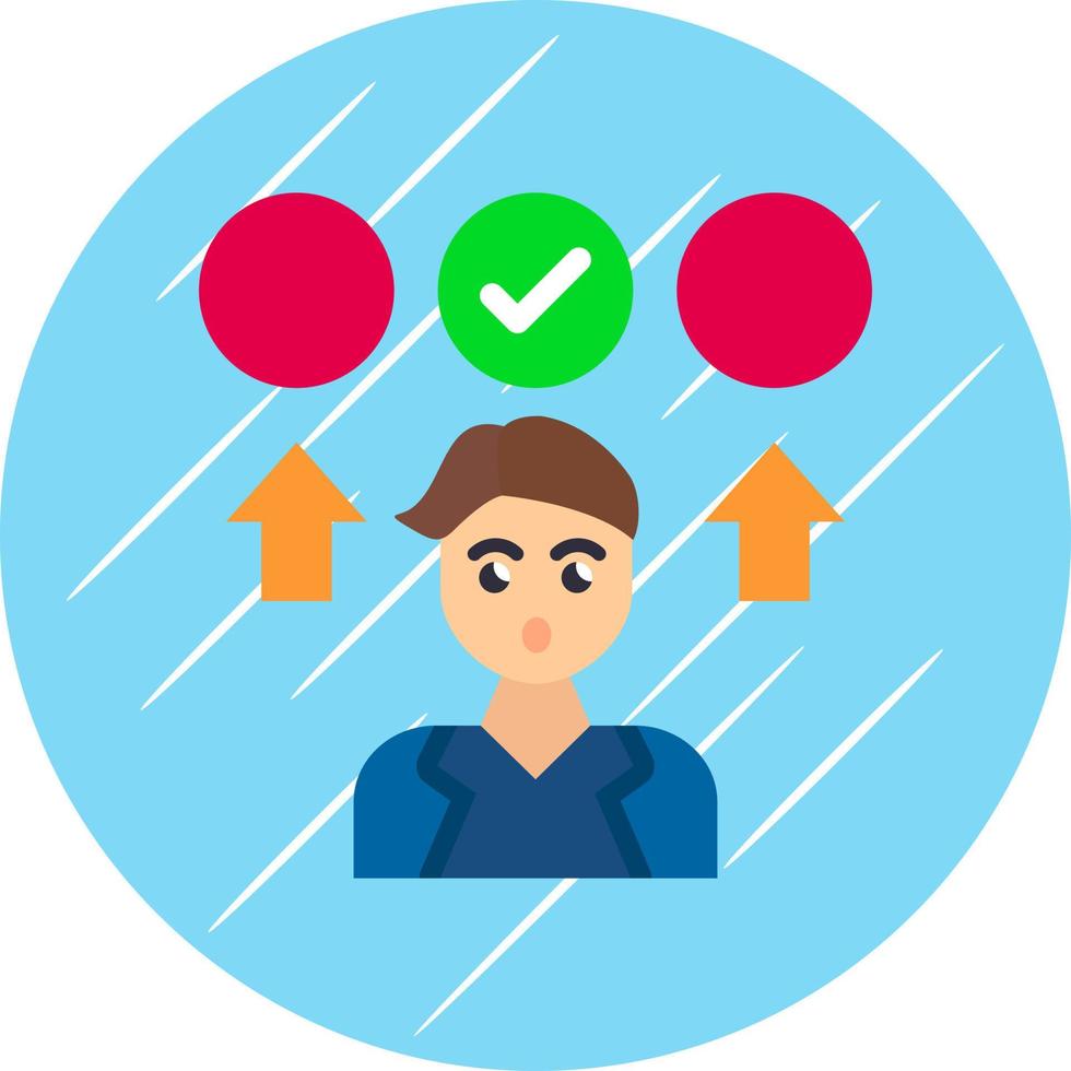 Decision Making Vector Icon Design
