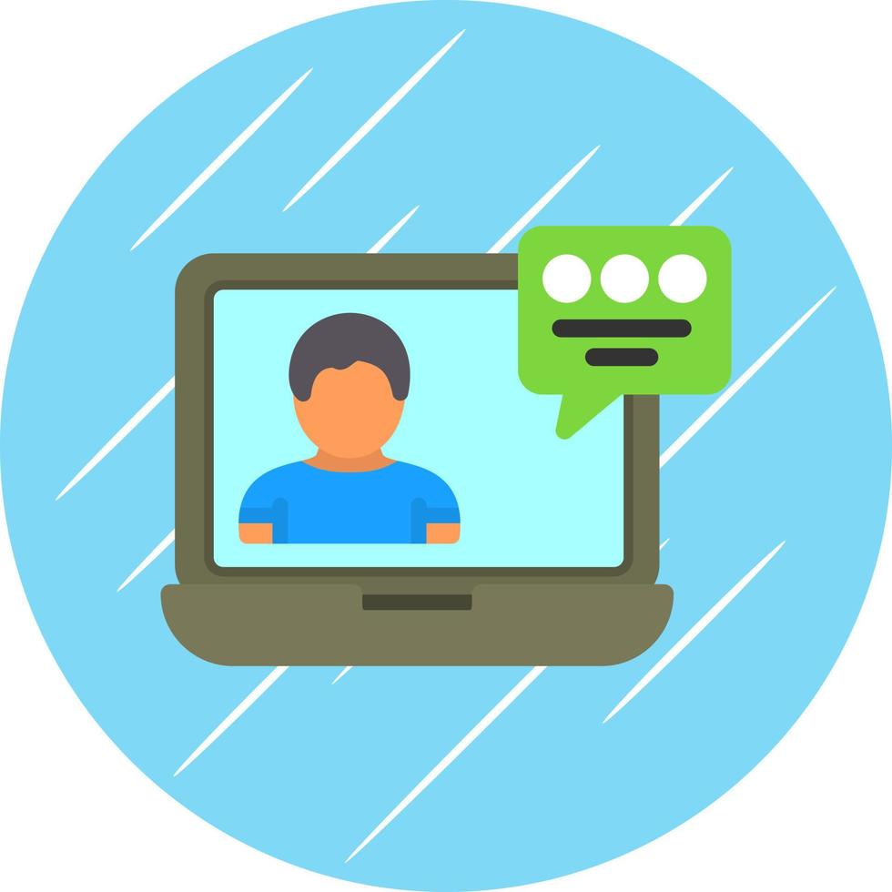 Video Conference Vector Icon Design