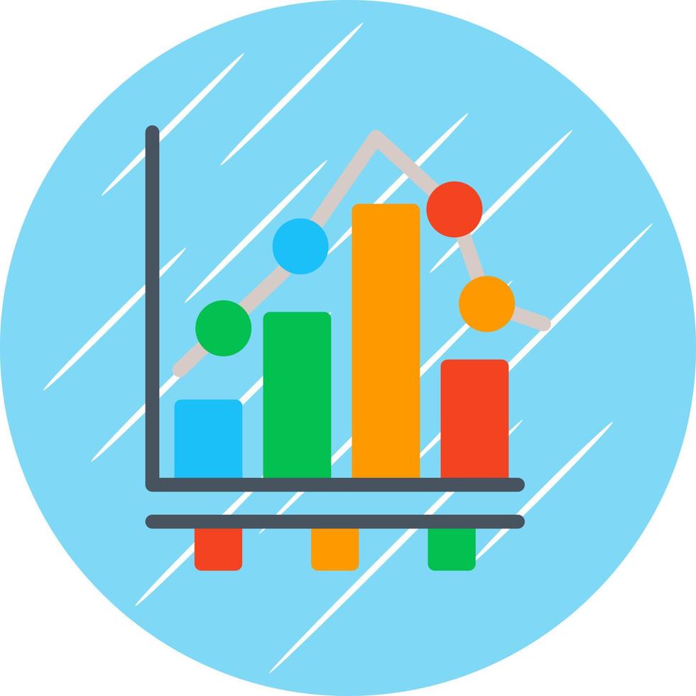 Bar Chart Vector Icon Design