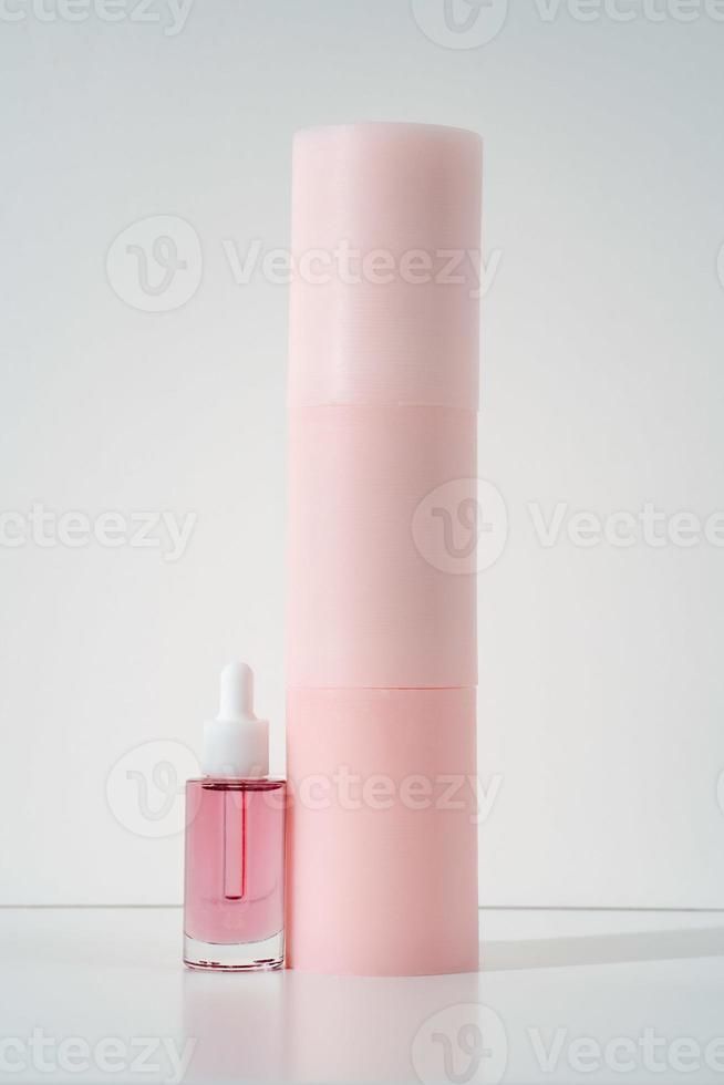 pink face oil and candles photo