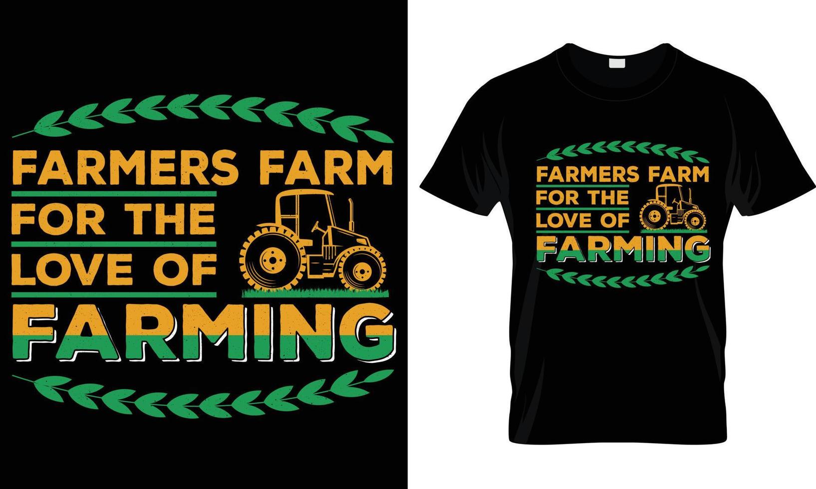 Farmer t shirt design graphic vector. vector