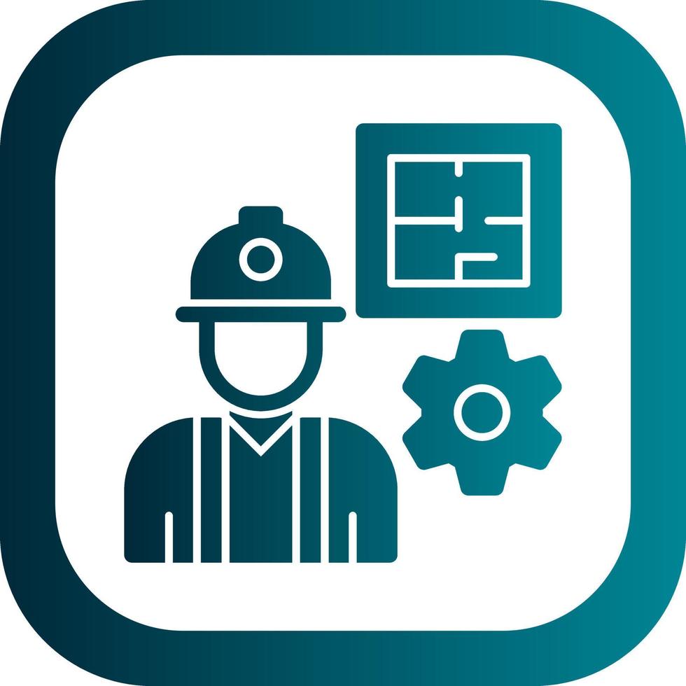 Civil Engineer Vector Icon Design