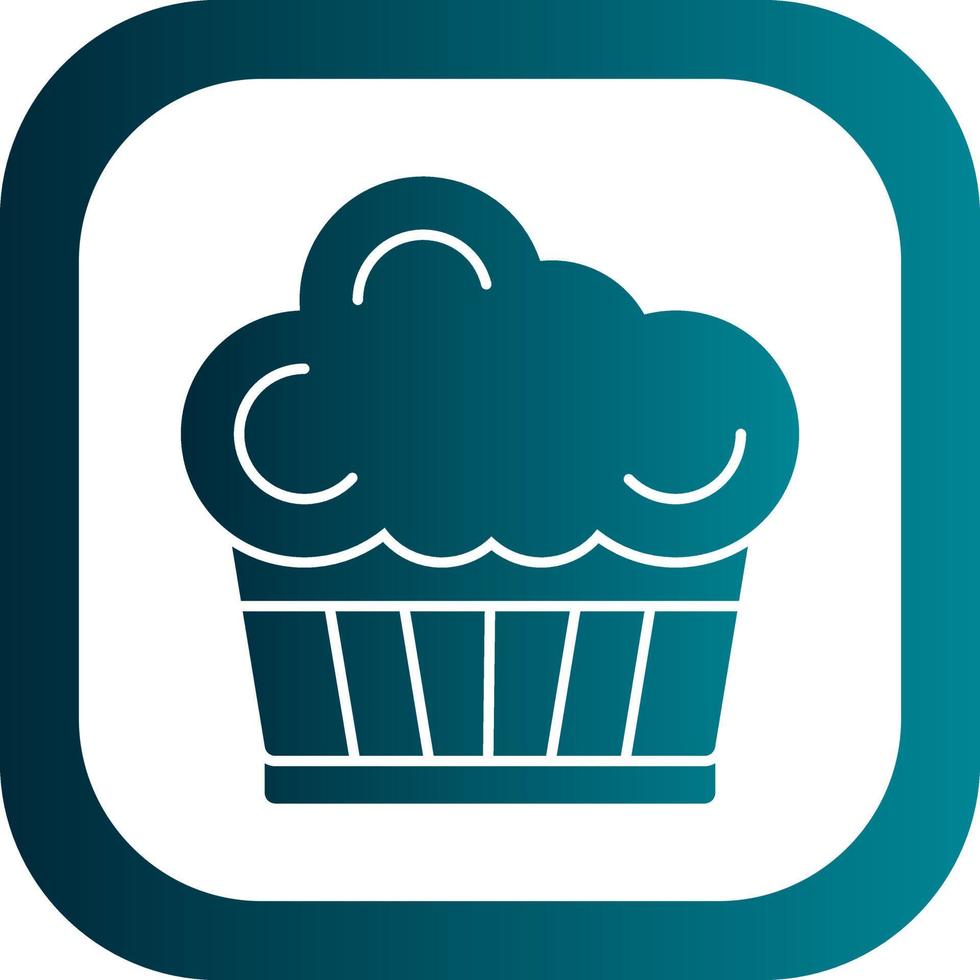 diseño de icono de vector de cupcake