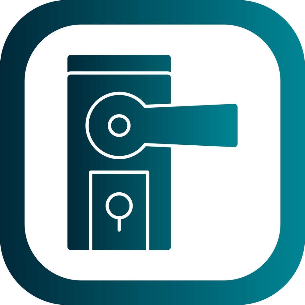 Door Knob Vector Icon Design