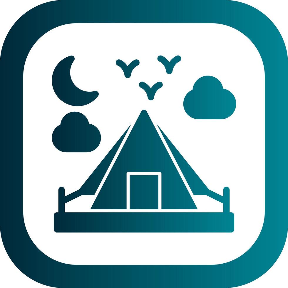 Camping Vector Icon Design