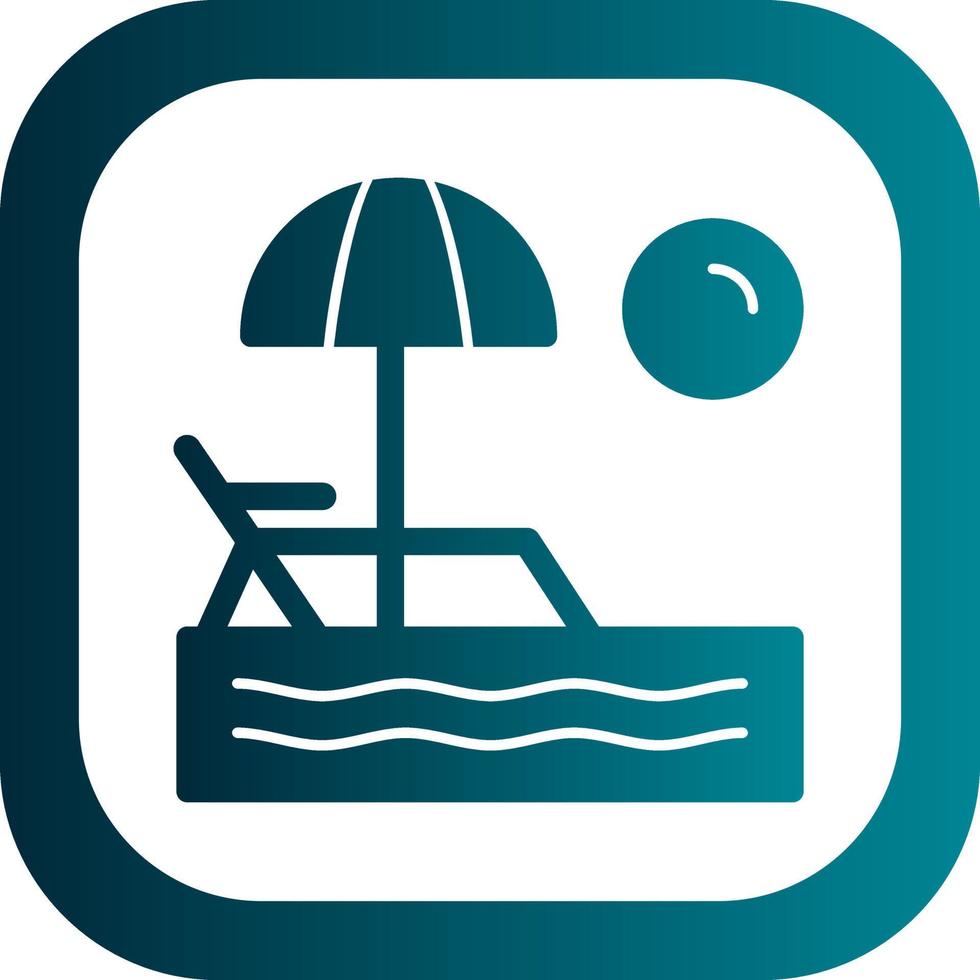 Beach Vector Icon Design