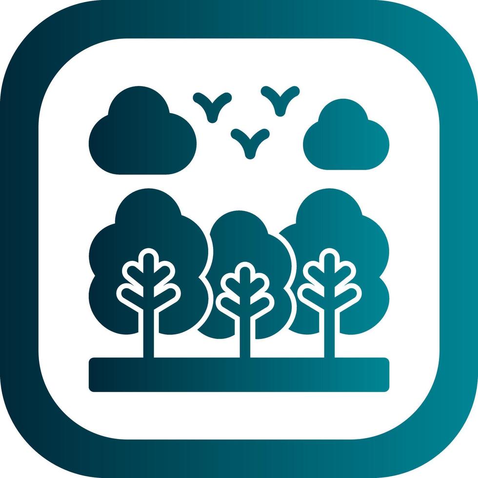 Forest Vector Icon Design