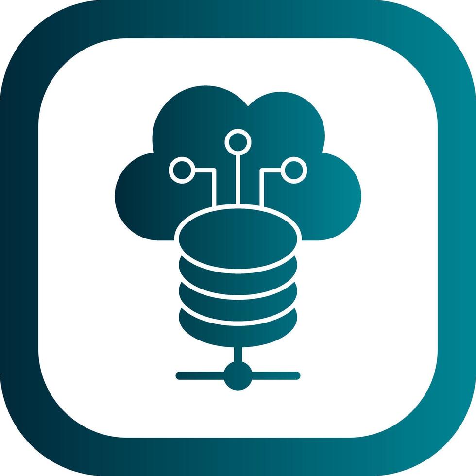 Cloud Storage Vector Icon Design