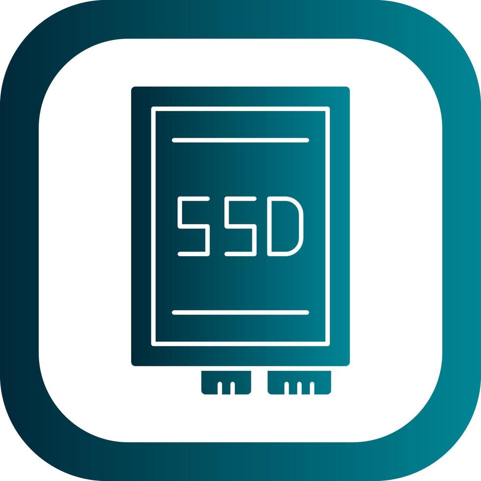 Ssd card Vector Icon Design