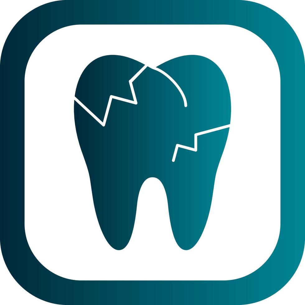 Decayed Teeth Vector Icon Design