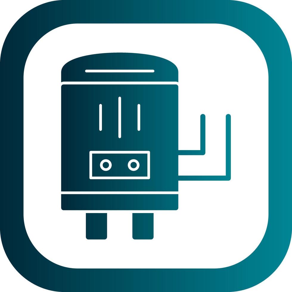 Water Boiler Vector Icon Design