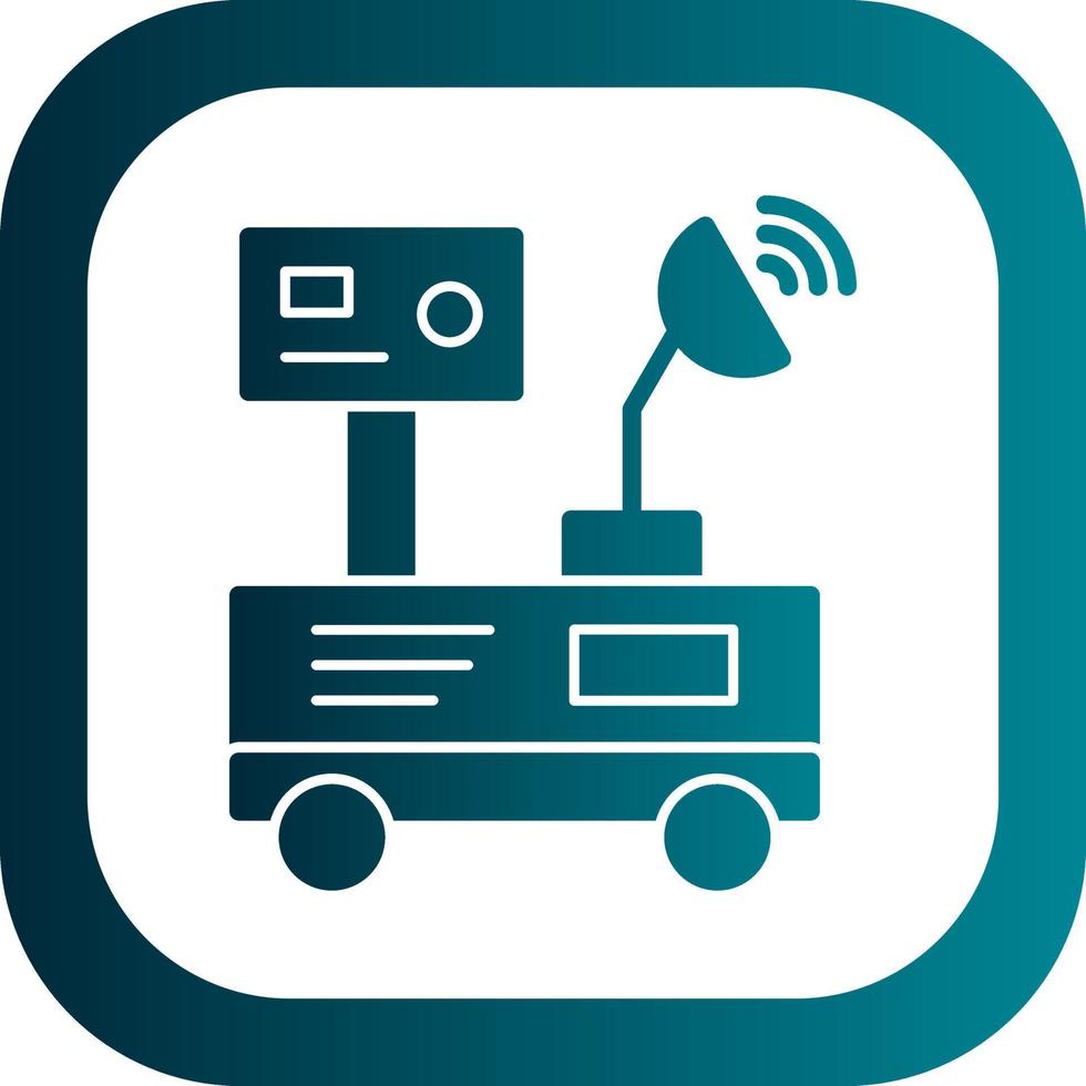 Mars Rover Vector Icon Design
