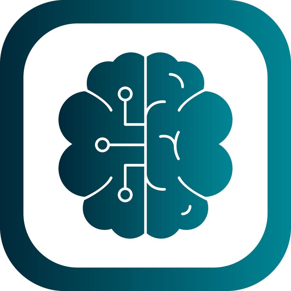 diseño de icono de vector de cerebro