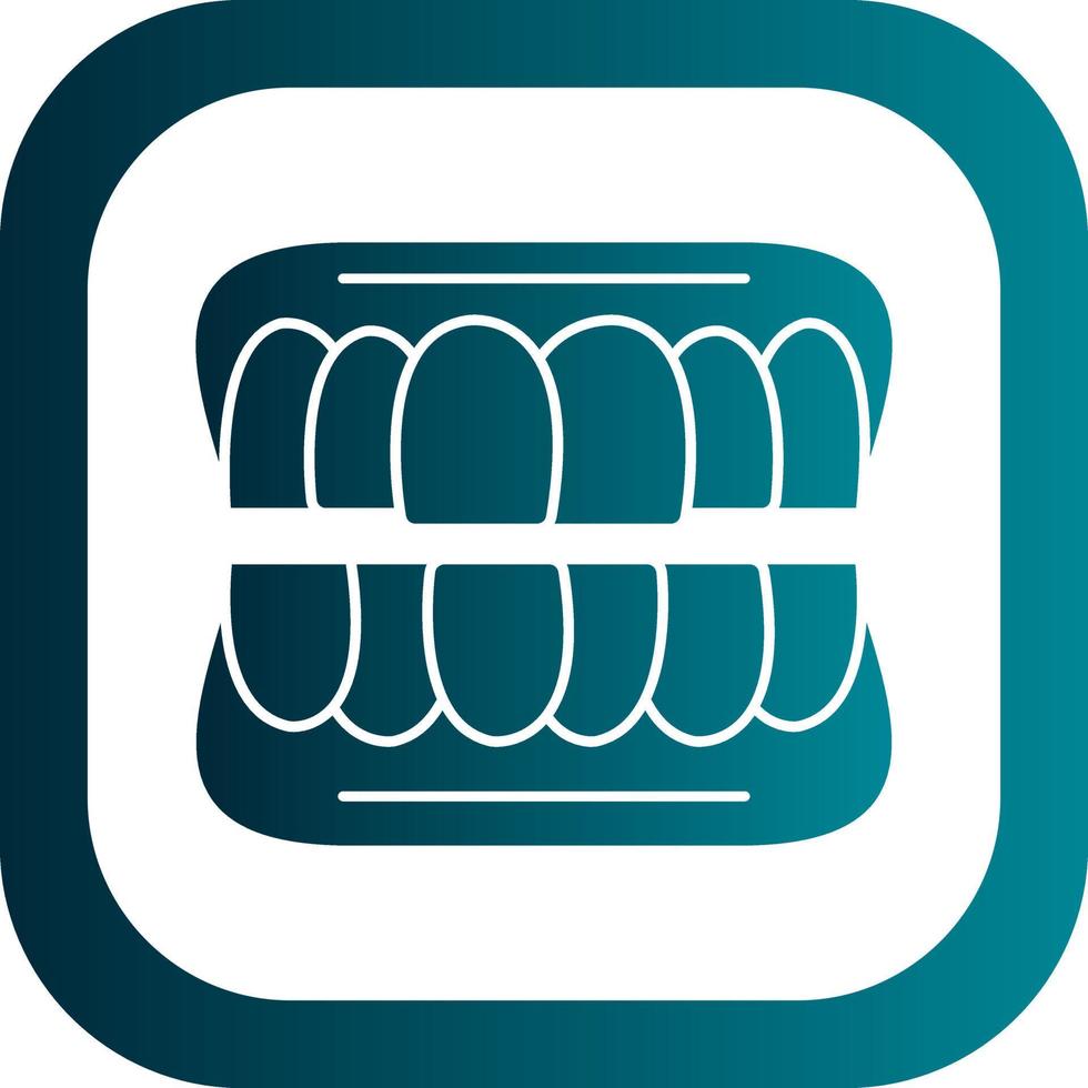 Denture Vector Icon Design