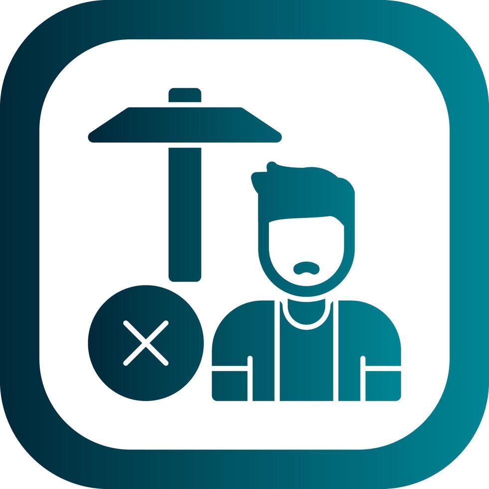No Child Labour Vector Icon Design