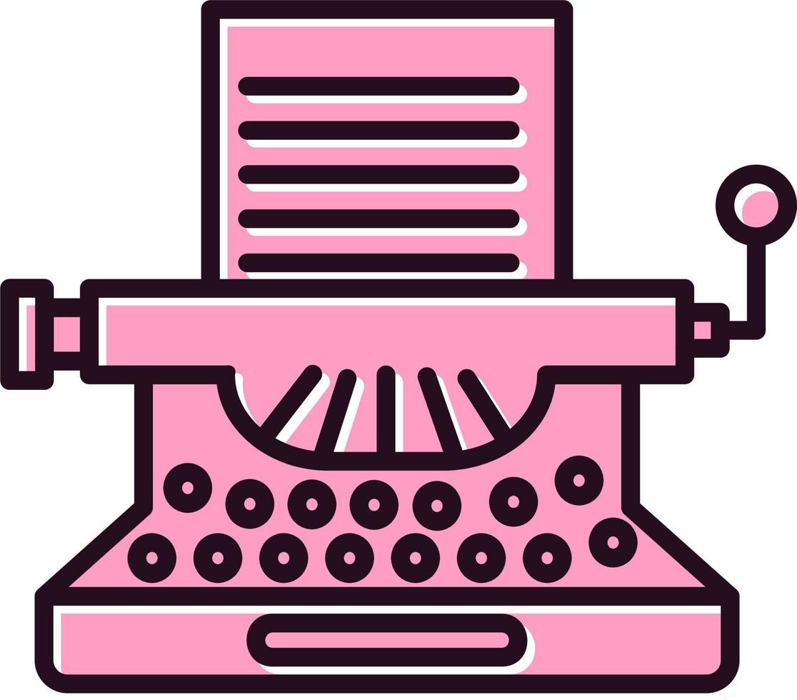 Typewriter Vector Icon