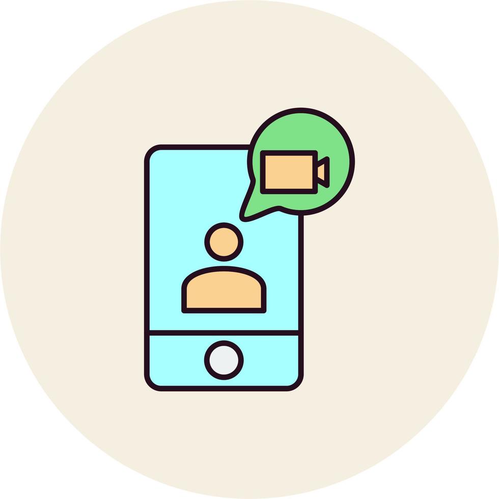 Video chat Vector Icon